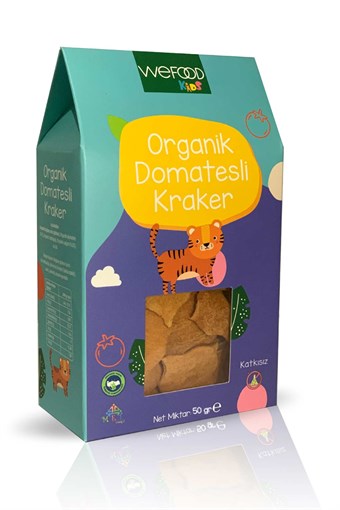 Wefood Kids Organik Domatesli Kraker 50 gr